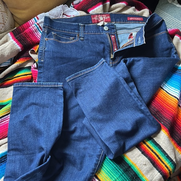 Lucky jeans size 14/32 dark skinny - Picture 3 of 4